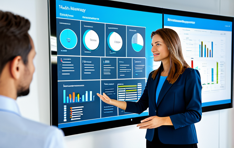 Modern Knowledge Management**

"A professional businesswoman in a modern, brightly lit office, collaborating with colleagues on a large digital screen displaying a knowledge management platform interface. Everyone is fully clothed in appropriate business attire. The scene emphasizes teamwork and efficient information sharing.  Safe for work, appropriate content, professional environment, perfect anatomy, well-formed hands, natural pose, high-quality render."

**