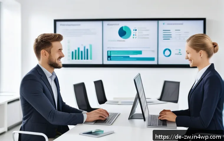 지식 구조화와 고객 경험의 연관성 - A modern office environment with a diverse team of customer service representatives collaborating ar...