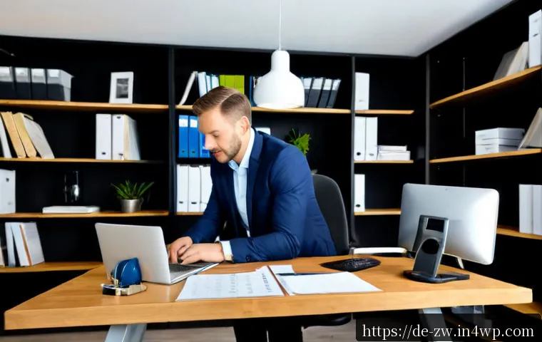 지식 구조화 시스템 구축을 위한 단계별 가이드 - Photorealistic home office scene of a German knowledge management professional organizing a clear st...